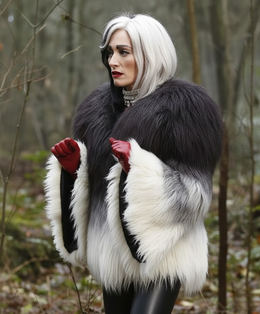 cruella de vil once upon a time fur jacket