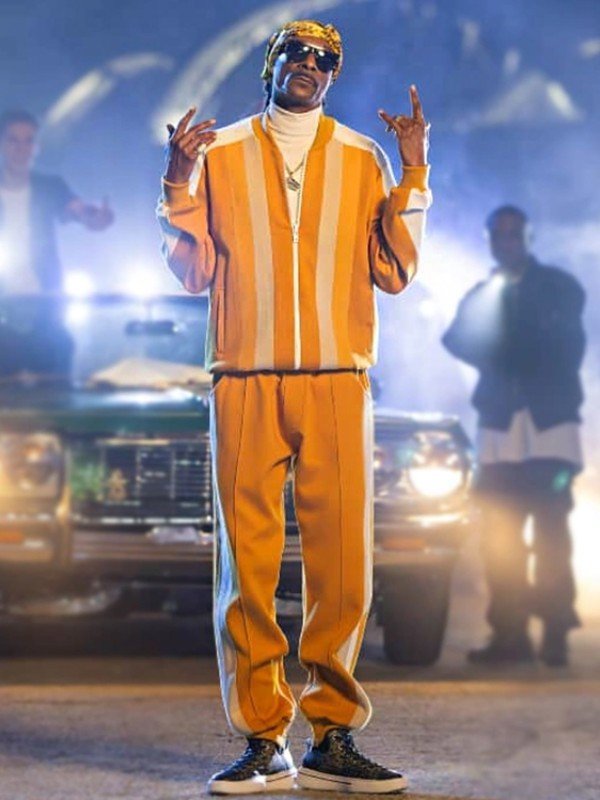 2023 mnf snoop dogg yellow tracksuit