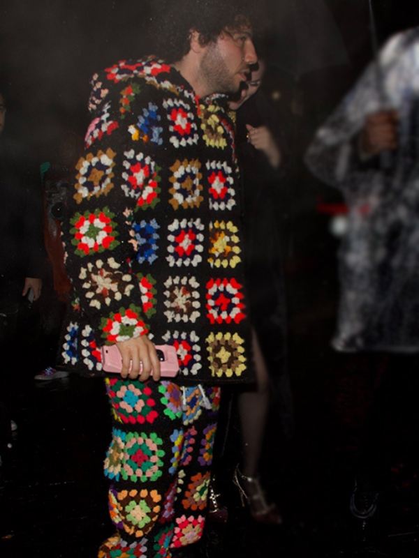 2024 grammys after party benny blanco multicolor track suit