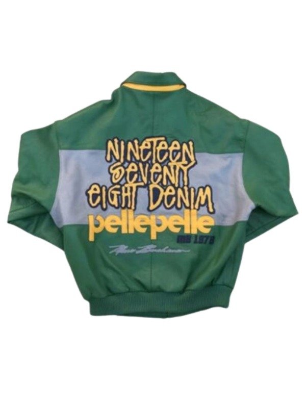 1978 pelle pelle green leather jacket