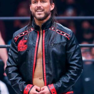 Adam Cole WWE Black Leather Jacket