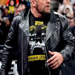 WWE Triple H Black Leather Jacket