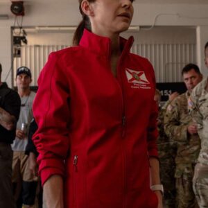 Casey Desantis First Lady of Florida Red Jacket