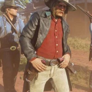 Red Dead Redemption Micah Bell Black Leather Coat