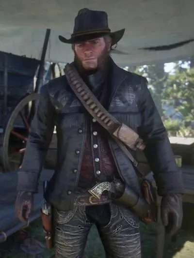 Red Dead Redemption 2 Nuevo Paraíso Gunslinger Black Hunting Jacket