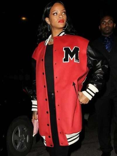 Rihanna Oversized Varsity Jacket - Image 2