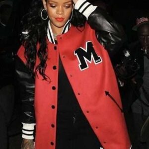 Rihanna Oversized Varsity Jacket