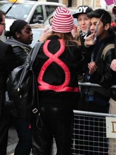 Rihanna Heart Love Varsity Jacket - Image 2