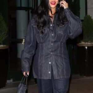 Rihanna Best Style Moments Denim Jacket
