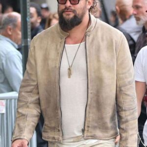 Jason Momoa NYC 2025 Leather Jacket