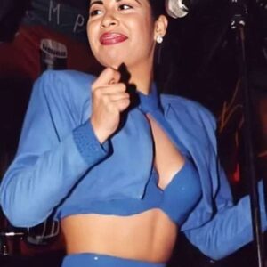 Selena Quintanilla Blue Cropped Jacket