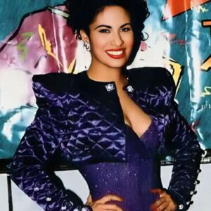 Selena Quintanilla Purple Quilted Jacket